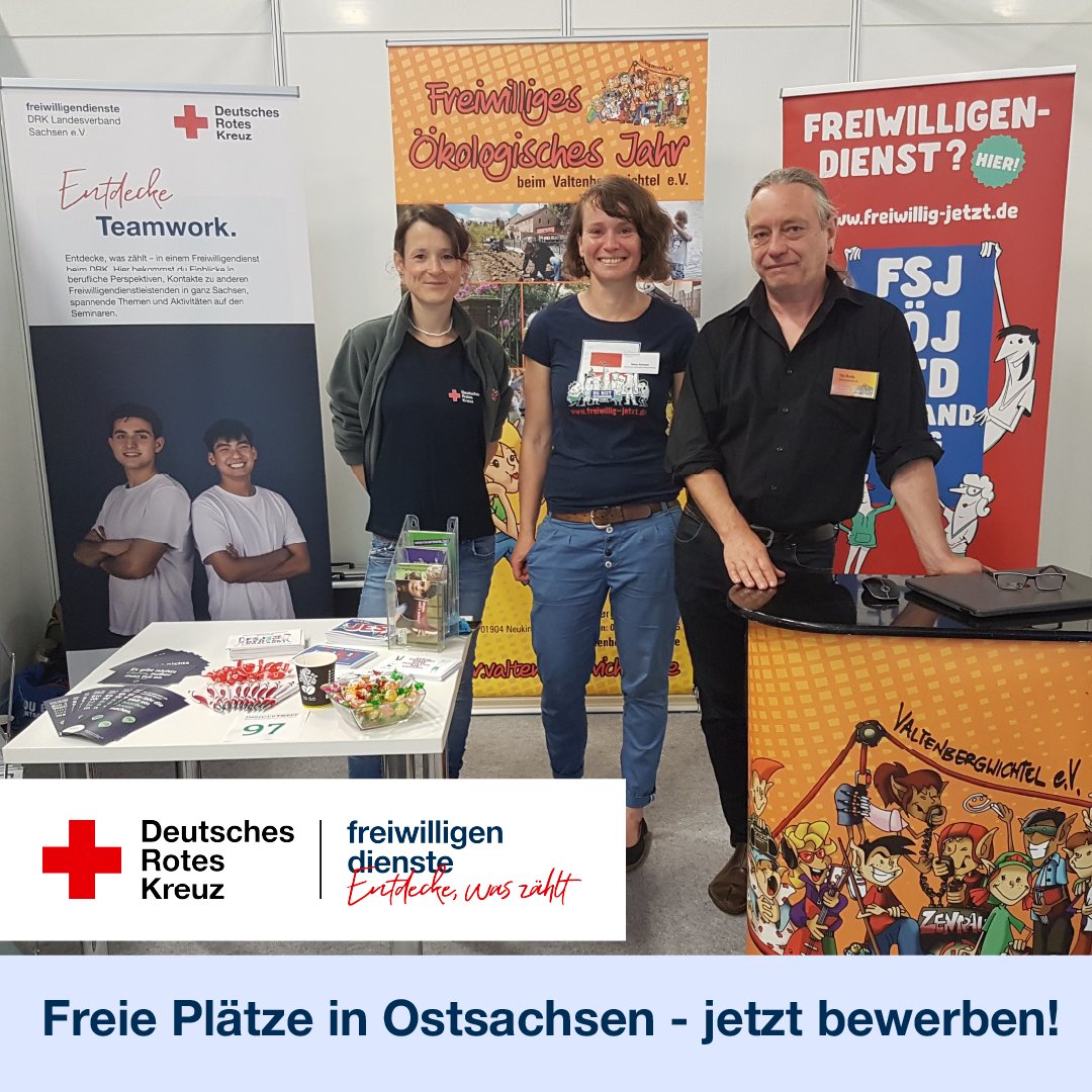 Freie Plätze in Ostsachsen - Jetzt noch bewerben! 📢 Es gibt noch viele freie Plätze im ostsächsischen Raum! Besonders in Kitas und in der Altenpflege 🗓️ Montag bis Freitag telefonisch unter 0351 4678 142 💻 Hier findet Ihr weiterführende Informationen: drksachsen.de/mitmachen/frei…