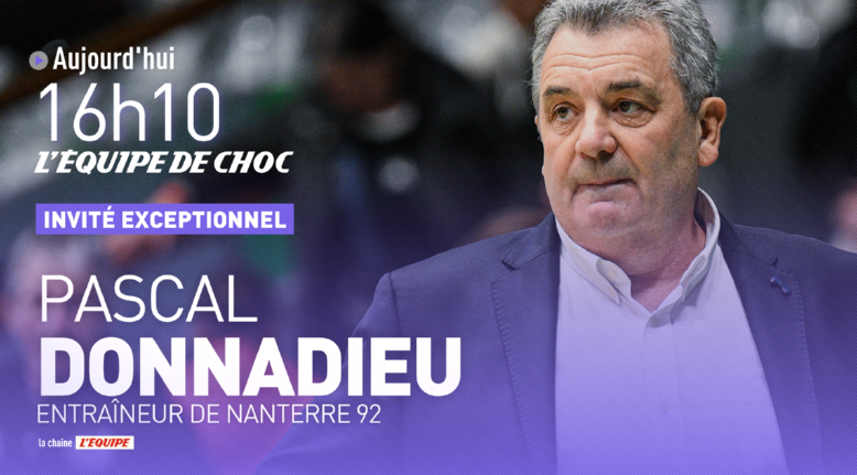 Pascal Donnadieu est l'invité de l'Équipe de Choc ⚡️ Le désormais ex-entraineur de @Nanterre92 reviendra sur ses 37 années à la tête du club francilien. Rendez-vous à 16h10 sur la chaine l'Équipe. #EDC