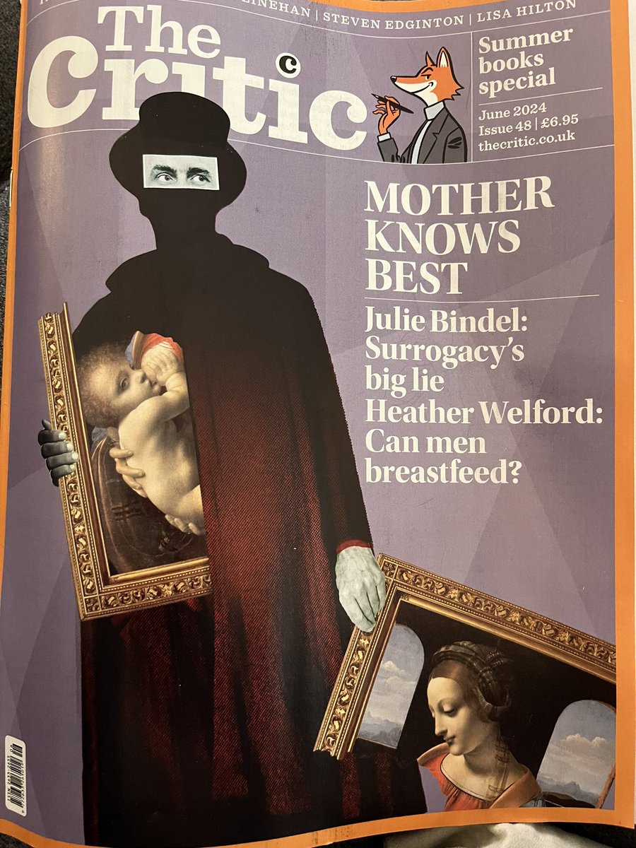 Wow. @TheCriticMag is chock full of incredible articles & contributors this June edition, @HJoyceGender @bindelj @jo_bartosch @Glinner @sarahditum @TitaniaMcGrath @StevenEdginton plus the excellent regulars. Read!