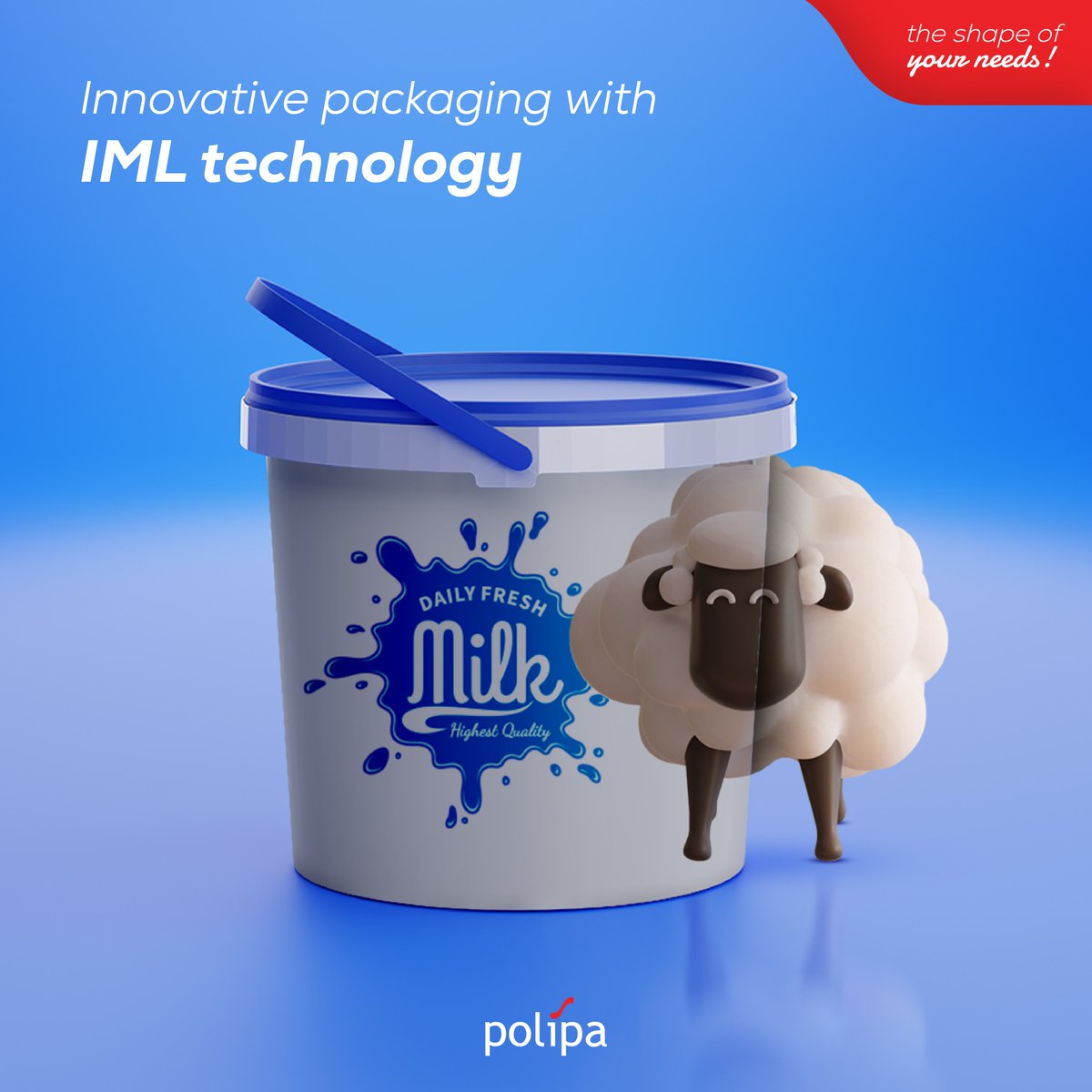 Our packaging is durable and user-friendly, preserving your product's freshness and nutritional value. IML technology enhances your brand's appearance with innovative labels, setting you apart from competitors.

#polipa #theshapeofyourneeds #iml #inmouldlabelling #inmoldlabeling