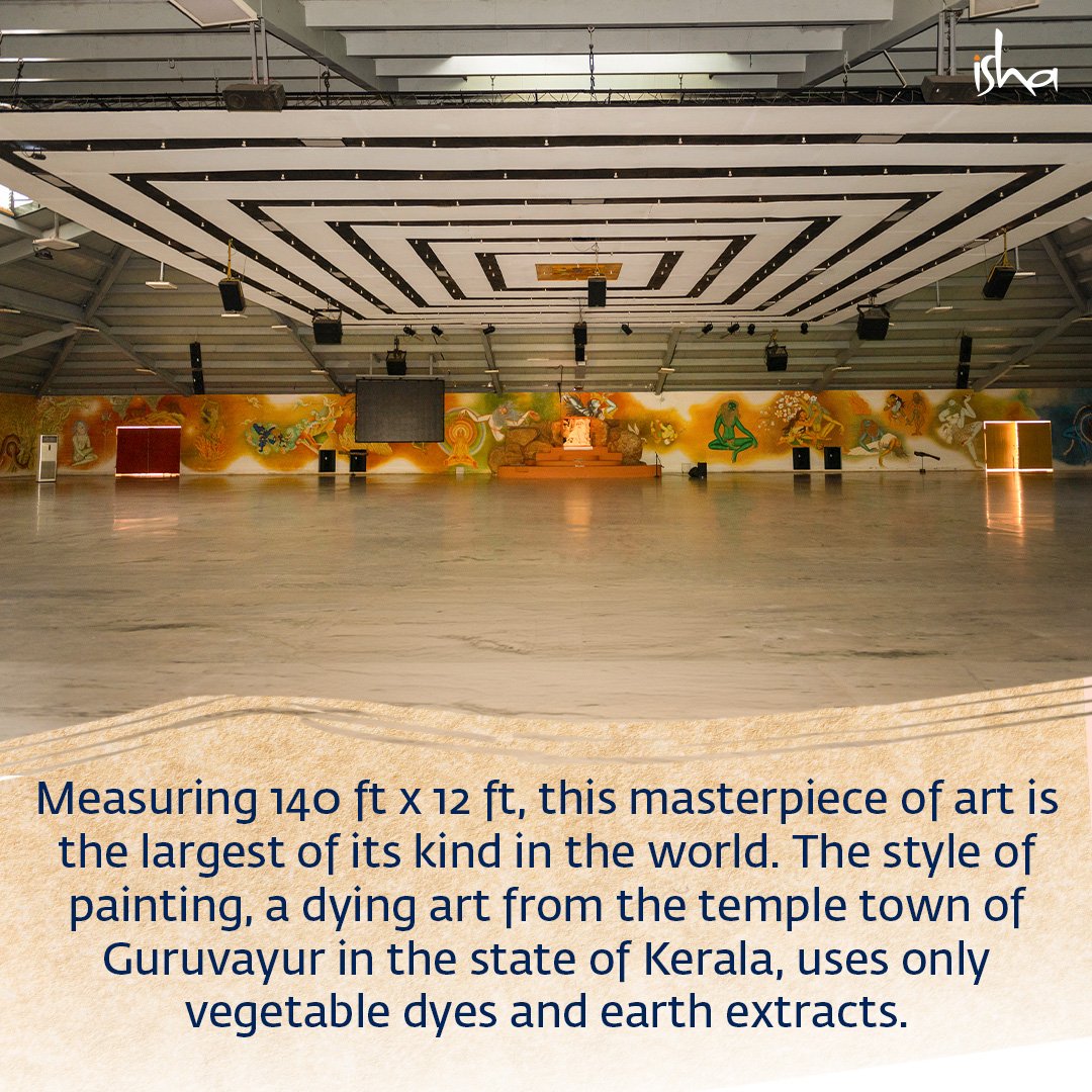 The word “Spanda” means unmanifest or primordial, and this hall was designed especially for programs such as Bhava Spandana. From the gorgeous art, architecture and natural setting, Spanda Hall is a space that has been consecrated by Sadhguru to support deep meditative processes.