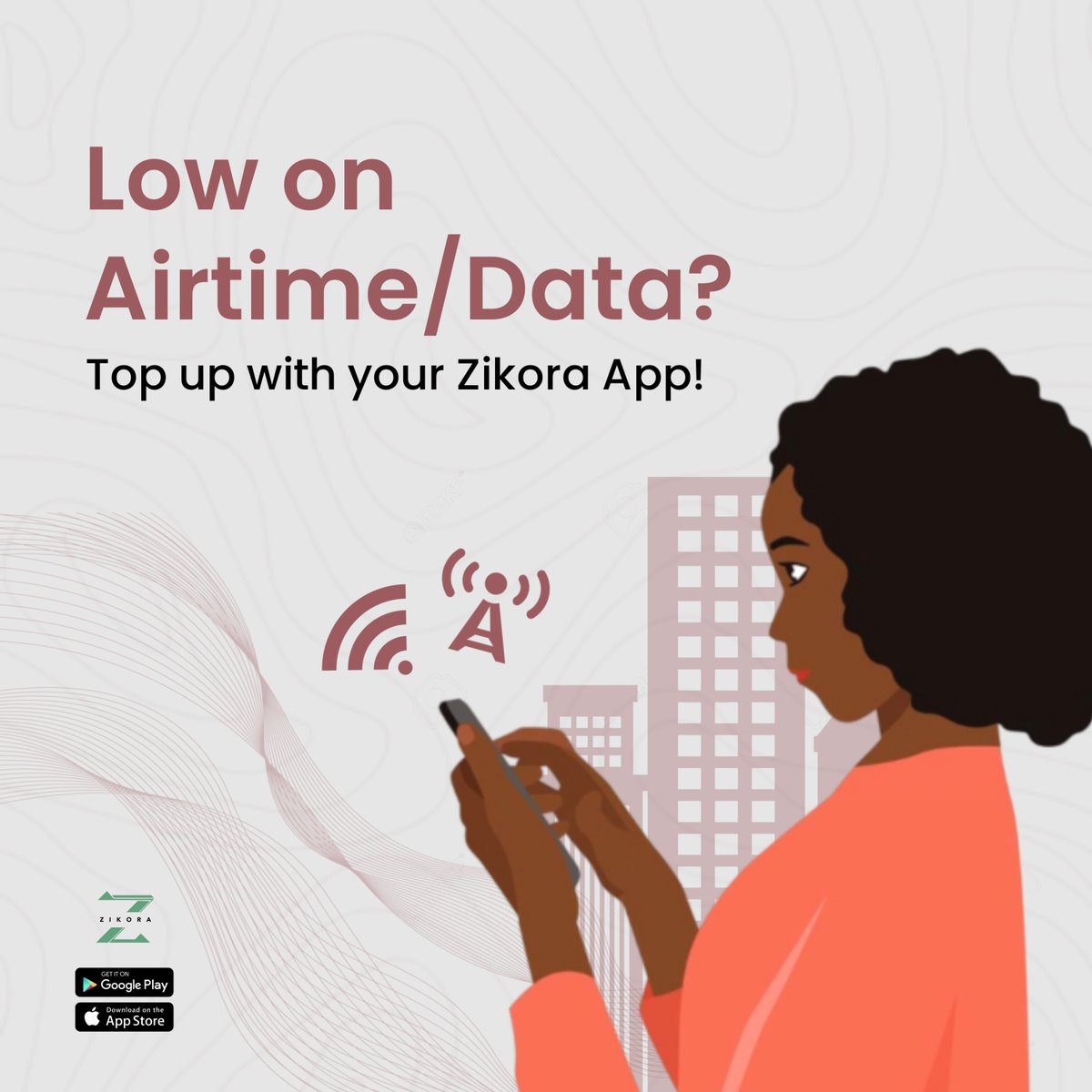 Top up airtime and data for yourself and loved ones with ease on your Zikora App.

Download the Zikora App today!

#ZikoraApp #AirtimeTopUp #DataTopUp #Billspayment