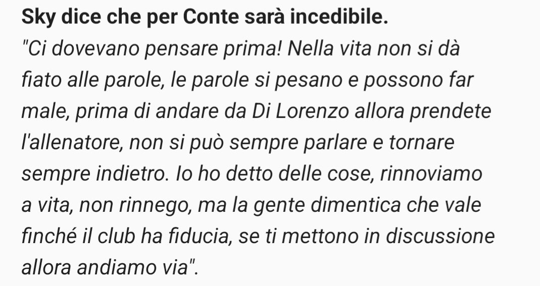 Queste parole di quel 'pirla' di #Giuffredi dimostrano solo una cosa.

#DiLorenzo ha deciso di lasciare il #Napoli ma le motivazioni raccontate in questi giorni sono solo una scusa.
Non prendeteci per il culo. 

Grazie di tutto e arrivederci, avanti un altro.

#ForzaNapoliSempre