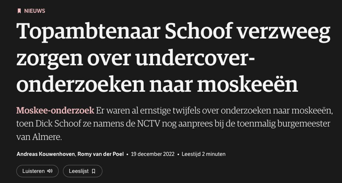 Het komt vast helemaal goed met de rechtsstaat onder deze man. #Schoof