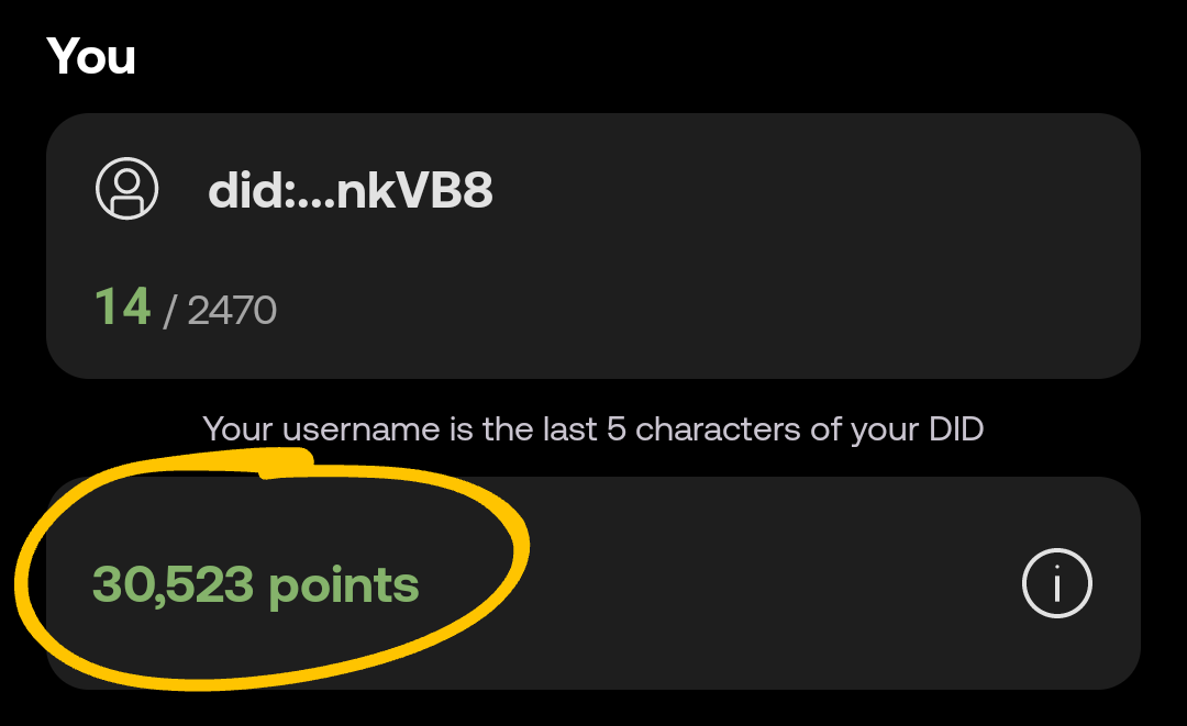 Yeah! I reached my target 🎯 of 30K+ points!

Next stop: 42K 😉

#ScanForPoints #WorldMobile $WMT