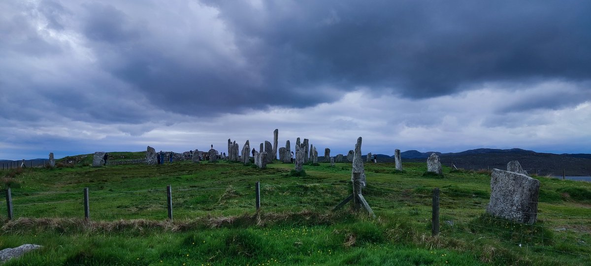 The Calanais Stones look dark and atmospheric today. #Hebrides #Scotland #lovescotland #Tuesday @ThePhotoHour @StormHour