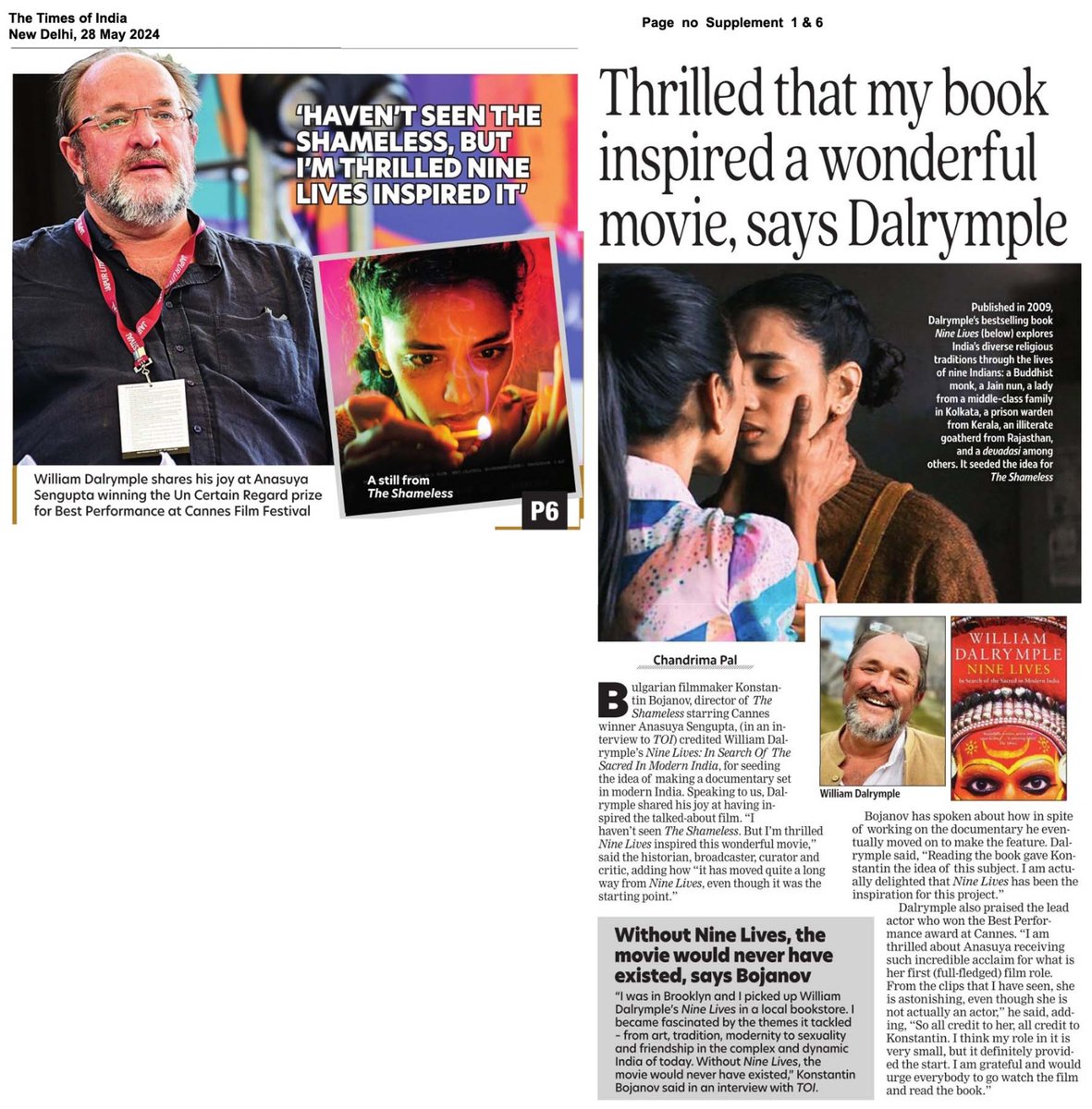 DalrympleWill's tweet photo. Very proud to have played a small role in seeding the success of The Shameless... https://t.co/af3v2RbbvD