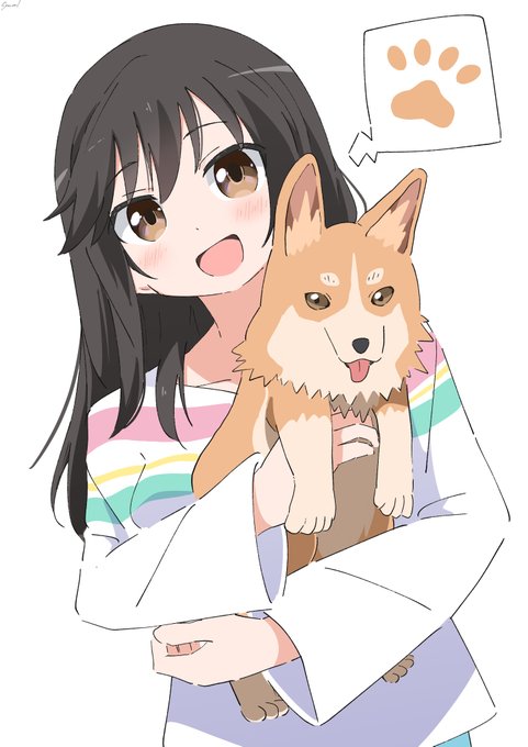 「dog holding animal」 illustration images(Latest)