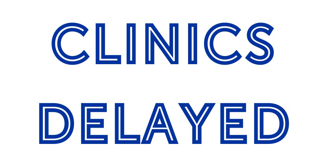 Due to inclement weather, we will delay opening both the Dallas and Frisco clinics until 10 a.m. That means an 8 a.m. appointment will now start at 10 a.m. and so on. 

Therapy services will start on time. 

Stay safe and watch road conditions!