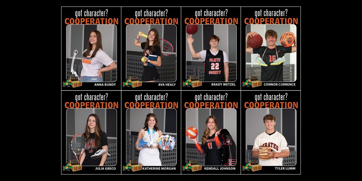 June's #PiratesROCK trait is COOPERATION: working &amp; socializing with others to accomplish common goals. #PCR3Proud of <a href="/PCHSHalls/">PCHS Halls</a> 2023-24 Cooperation seniors: Anna Bundy, Ava Healy, Brady Wetzel, Connor Currence, Julia Greco, Katherine Morgan, Kendall Johnson, and Tyler Lumm!