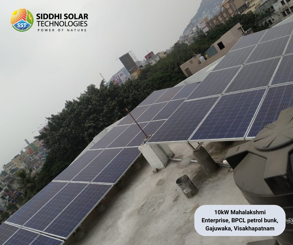 10kW #ongridsolarsystem 
Mahalakshmi Enterprise, #BPCL #petrol bunk

#SolarPower #RenewableEnergy #GreenEnergy #SustainableEnergy #CleanEnergy #SolarPV #SolarPanels #EnergyIndependence #FuelStations #PetrolBunks #BPCLEnergyStations #Siddhisolartechnologies