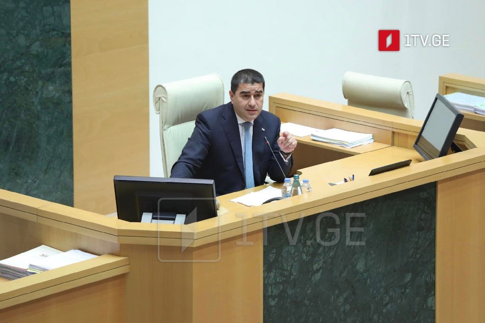 Speaker says Georgia's Yanukovych is in jail, his name is Mikheil Saakashvili 1tv.ge/lang/en/news/s…