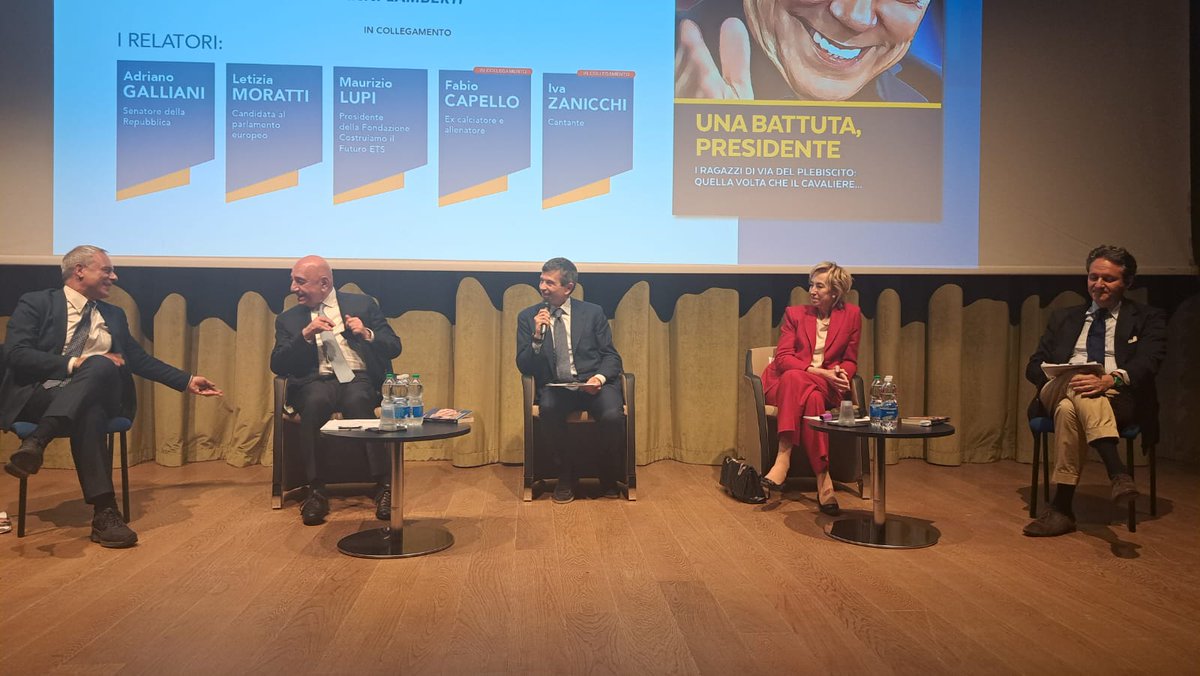 letiziamoratti's tweet photo. Grazie all'amico @Maurizio_Lupi e alla Fondazione Costruiamo il Futuro per questa bella serata a #Merate con @AdriGalliani e con gli autori del libro Una battuta, presidente Giovanni Lamberti e Vittorio Amato.
Forza Italia si impegna a essere il partito di riferimento nel panorama politico italiano, ponendo al centro la visione di Silvio Berlusconi.
I suoi valori fondamentali si basano sul rispetto e la centralità della persona, promuovendo le #libertà individuali come pilastro essenziale della nostra società.

#elezionieuropee2024 #europee2024 #elezioni #italia #europa #azzurrodonna #forzaitalia #scrivimoratti @forza_italia @ForzaItaliaGov @FIgiovaniMi @AzzurroDonnaFI