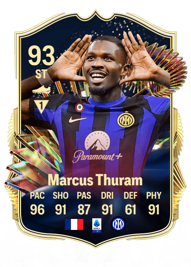 It's absolutely incredible that EA Sports didn't give Marcus Thuram a #TOTS card! 15 goals and 14 assists this season! #EAFC24 #FC24 @Inter