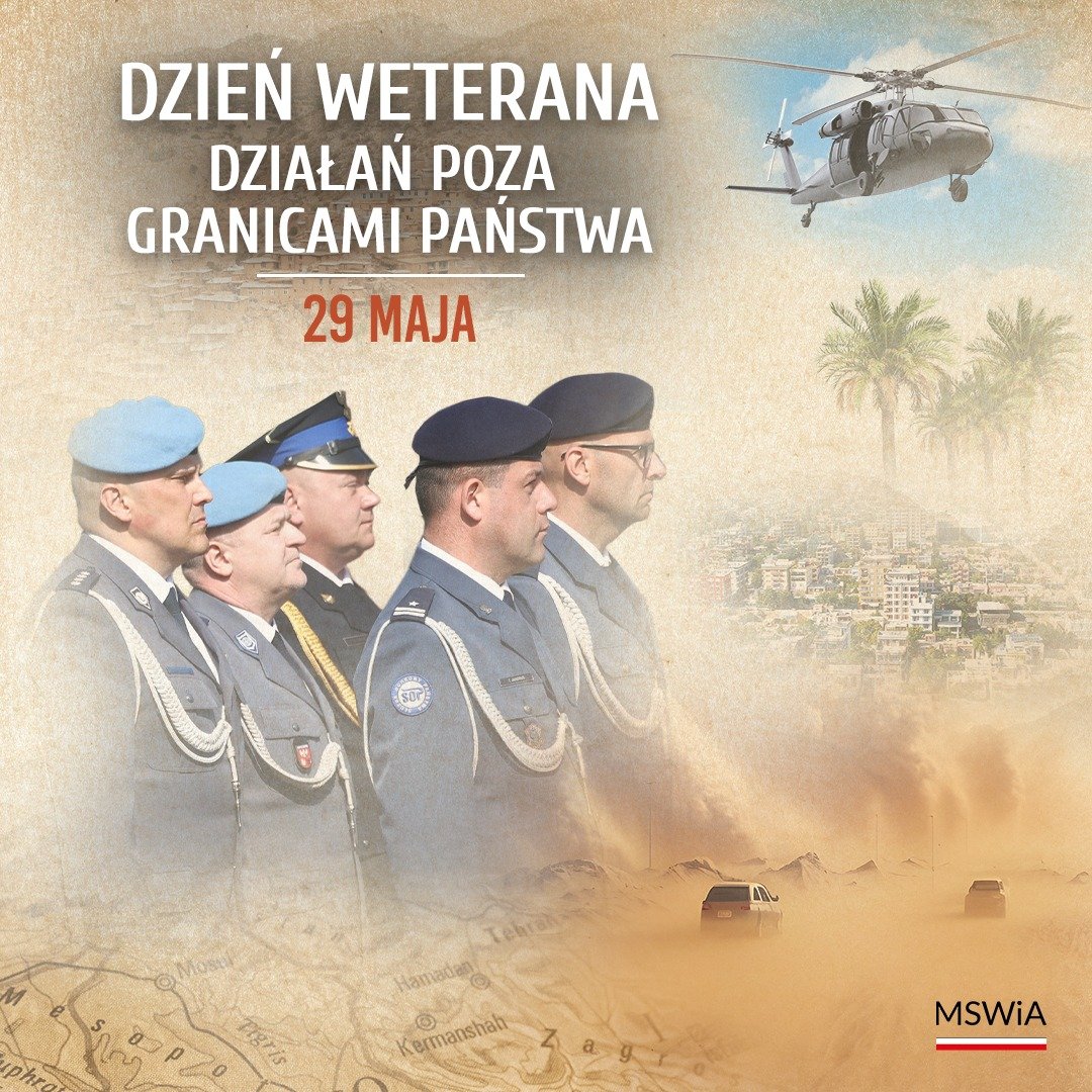 🇵🇱 Z okazji obchodzonego dzisiaj Dnia Weterana Działań poza Granicami Państwa dziękujemy wszystkim funkcjonariuszom @PolskaPolicja, @Straz_Graniczna, @KGPSP, @SOP_GOV_PL za pełną poświęcenia służbę w różnych, często bardzo niebezpiecznych rejonach świata 🌐