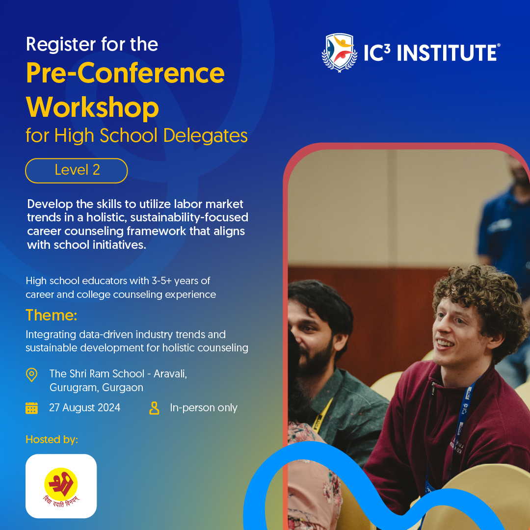 Elevate your career counseling expertise! Pre-Conference Workshop for High School Delegates Level 2 will teach you how to interpret labor market data, understand industry trends, and help students adapt to the evolving job market.
ic3movement.com/annual-ic3-con…