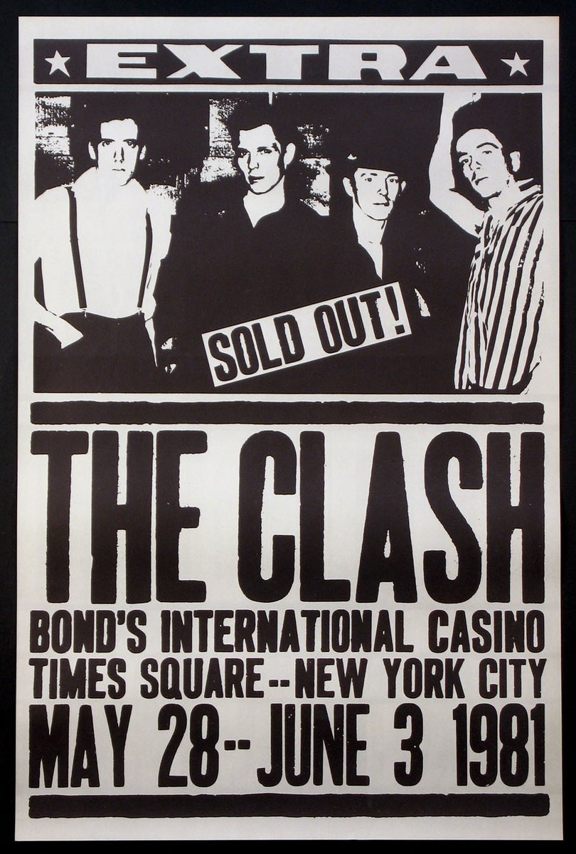 43 yrs ago The Clash stormed Times Square for what turned into a 17 show run at Bond's.