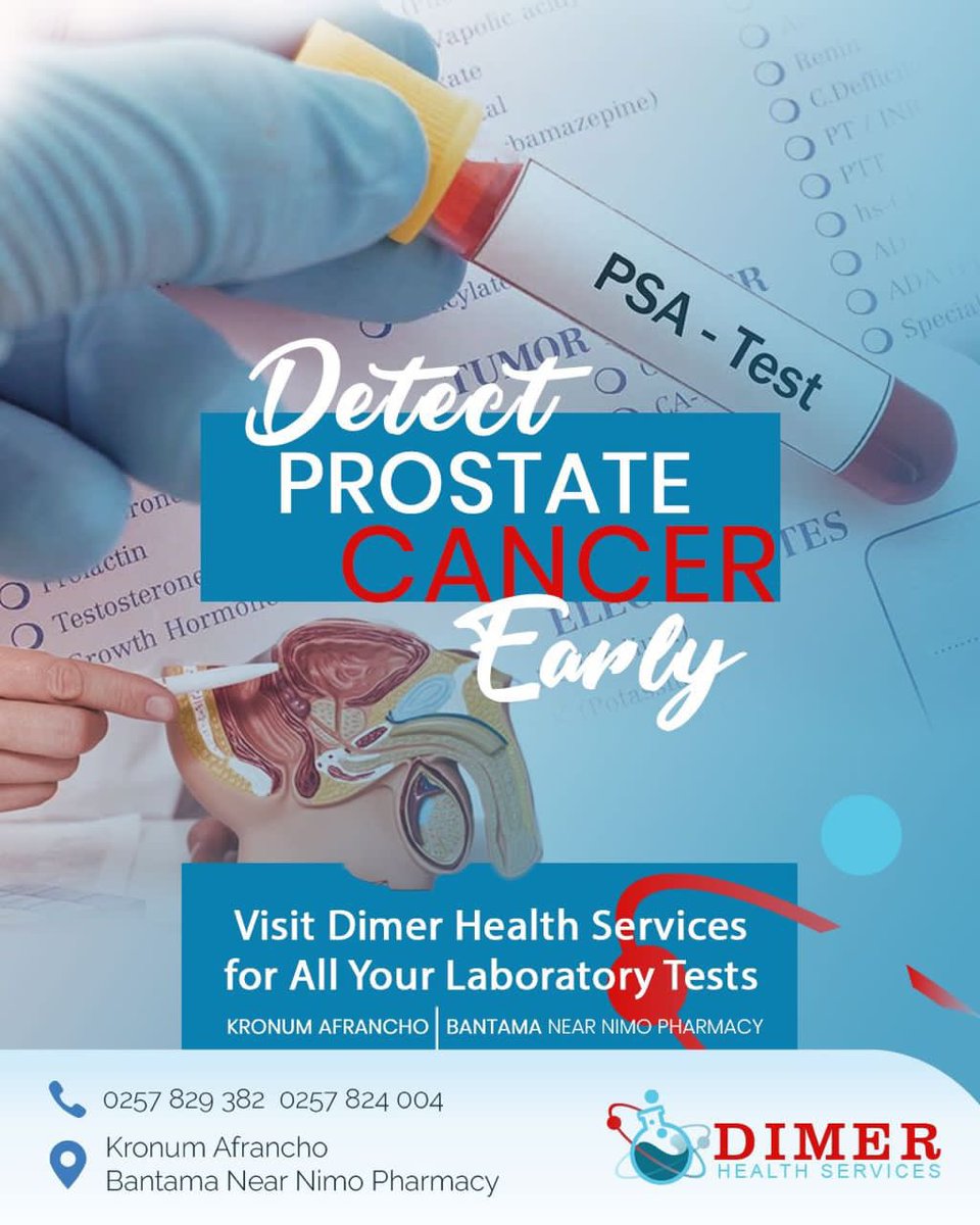 DimerHealth's tweet photo. Understanding the risk factors and symptoms can aid in early detection and treatment, which significantly improves the prognosis for individuals with prostate cancer. Regular screenings and consultations with healthcare providers are recommended for those at higher risk. https://t.co/2wouozkkeG