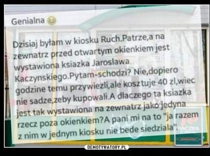 Pani z kiosku ma poczucie humoru 😂