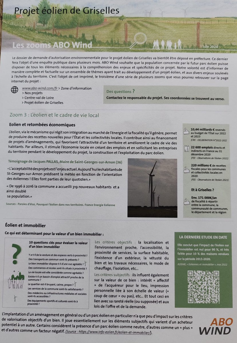 Le niveau de cynisme d’@ABOWindFrance qui dans son tract distribué dans les boîtes aux lettres, ose écrire qu’en matière d’#immobilier les #eoliennes sont un 'élement subjectif qui varie d’un acheteur à l’autre'
Quelle honte 🚮
Cc @Prefet45_Centre @larep_fr @FBOrleans