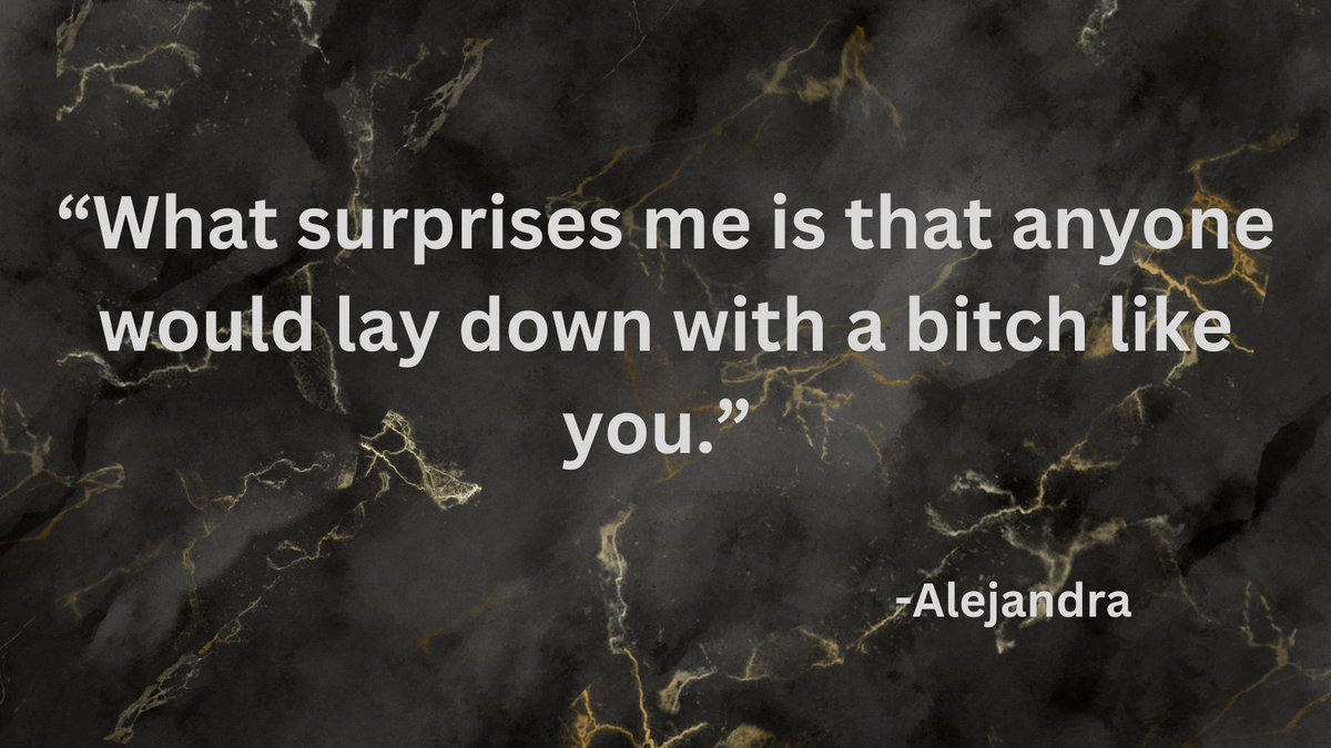 Who is your most savage character? 

Alejandra and Leticia are both pretty bad, but Alejandra is sharp with her words.

#WritingCommunity #characters #writingq #QOTD
