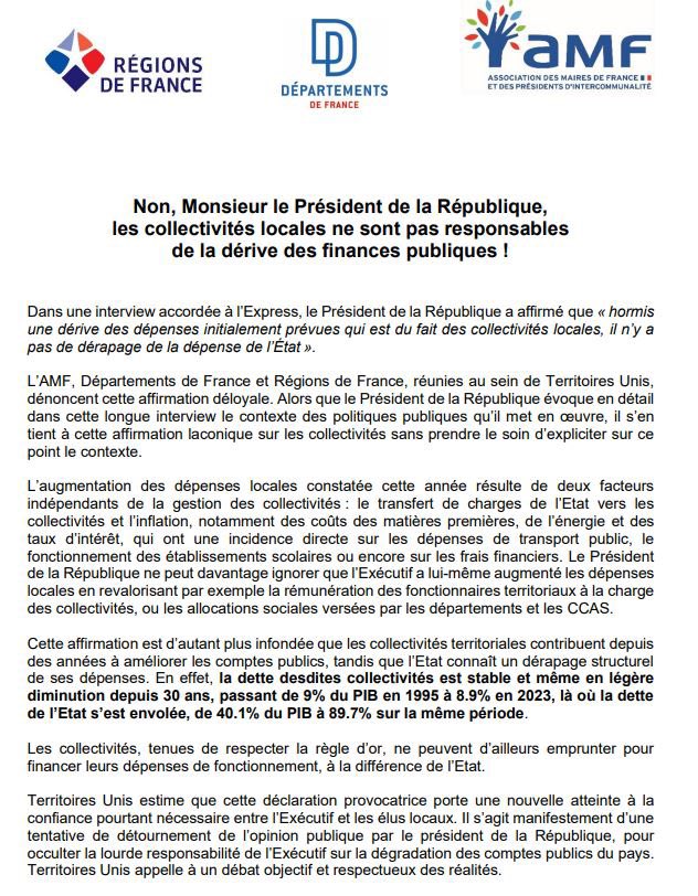 J’ai signé avec plusieurs collègues Maires une tribune dans @libe rappelant qu’avant de faire la leçon aux collectivités sur la tenue des comptes publics, l’Etat devait assumer ses propres obligations.👏🏼aux régions, départements et villes de porter aussi ce message à l’unisson.