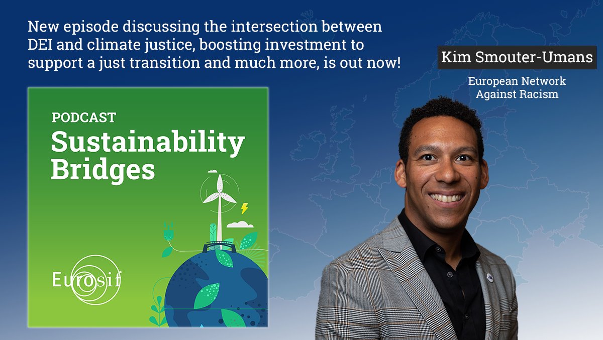🆕 Episode of #SustainabilityBridges - a Eurosif #podcast

🎧 Great discussion with <a href="/kimsmouter/">Kim Smouter-Umans</a>, Executive Director of <a href="/ENAREurope/">ENAR Europe</a> on intersection between #DEI and climate justice, boosting investment to support a just transition and more!

➡️ Listen here: shorturl.at/QeD7A