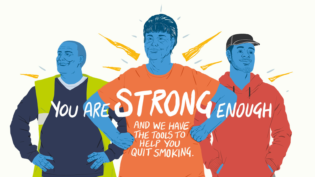 Quitting smoking might feel like a challenge at times, but you are strong enough keep trying. @smokefreesheff