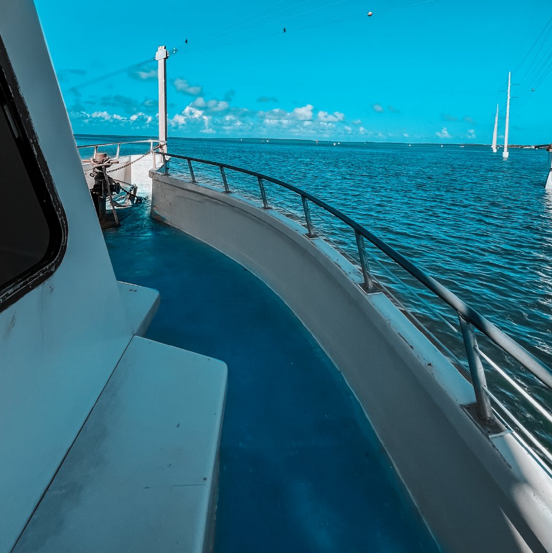 Bow views, blue hues, and nothing to lose. Set sail with us on the azure playground of Islamorada, where every direction points to paradise.

#boat #charter #partyboat #travel #florida #fishing #sea #fish #floridakeys #islamorada