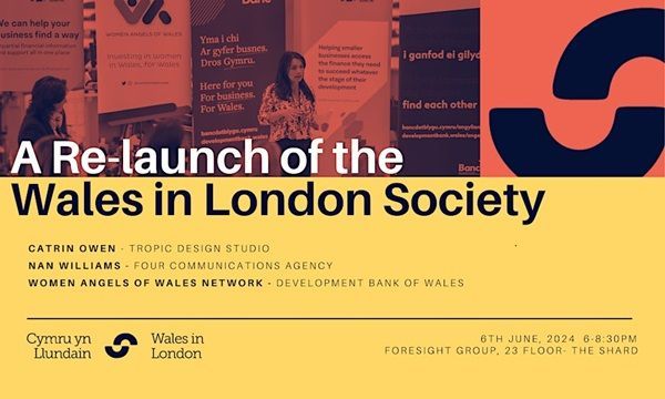 WALES IN LONDON RELAUNCH The Wales in London society which celebrates and supports the Welsh diaspora in London is returning thanks to a rebrand, that has been made possible thanks to the support of Menai Science Park on Anglesey. @wales_in_london buff.ly/3QQ6jXh