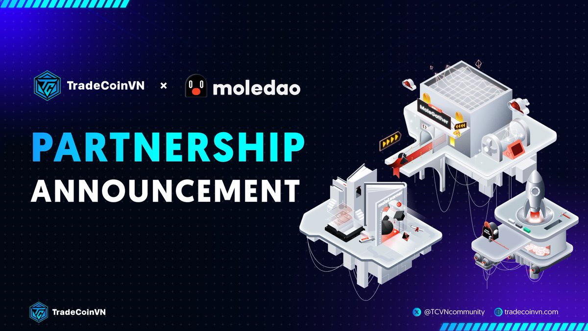 🎉 PARTNERSHIP ANNOUNCEMENT: TRADECOINVNｘMOLEDAO ✨ TradecoinVN thông báo chính thức trở thành đối tác của @moledao_io. Cột mốc quan trọng này sẽ giúp hai bên tiếp tục phát triển lớn mạnh và mở rộng hơn nữa trong tương lai. ✅ TradeCoinVN là cộng đồng tiền