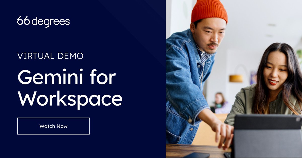 Missed the chance to join us for our virtual demo of Gemini for Workspace? ✨👩‍💻  No worries... 

The recording is available now, showcasing how Gemini can help you unlock powerful data insights, craft compelling content, and enhance collaboration: buff.ly/3Vgd8mv