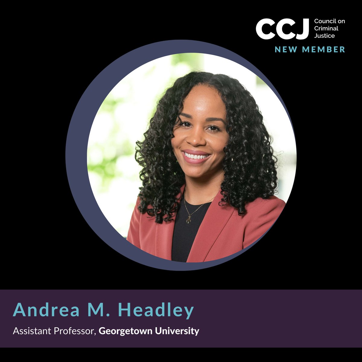 Council on Criminal Justice (@counciloncj) on Twitter photo The Council extends a warm welcome to one of our newest members ā <a href="/AM_Headley/">Andrea M. Headley, PhD</a>, Assistant Professor at <a href="/Georgetown/">Georgetown University</a>. The Council extends a warm welcome to one of our newest members ā <a href="/AM_Headley/">Andrea M. Headley, PhD</a>, Assistant Professor at <a href="/Georgetown/">Georgetown University</a>.