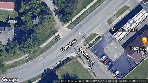 BikePedCrashCLE's tweet photo. Pedestrian-involved crash near FLEET AVE &amp; SPAFFORD PL on 05/27/2024 around 856pm. Case# 202400148524. Broadway-Slavic Village neighborhood in Ward 12 (Rebecca Maurer). https://t.co/hjFJKj0qfs