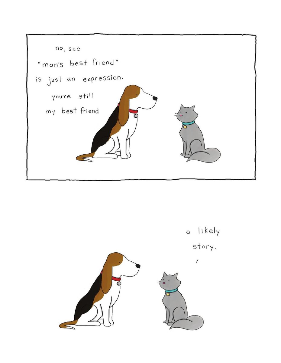 Man's best friend.
📖 Lobster is the best medicine - Liz Climo
#comics #funny #dogs #cats