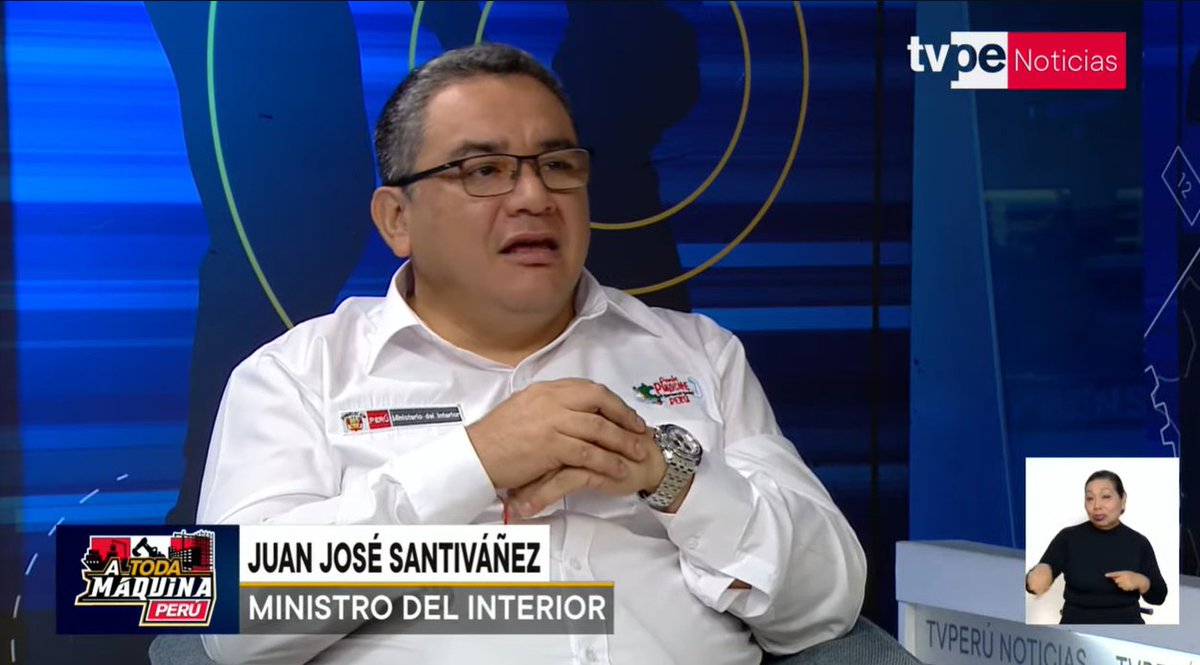 #EnVivo 🔴 Entrevista a Juan José Santiváñez, ministro del Interior. 📺 A toda máquina con @jencerecida. youtube.com/watch?v=6CUWw_…