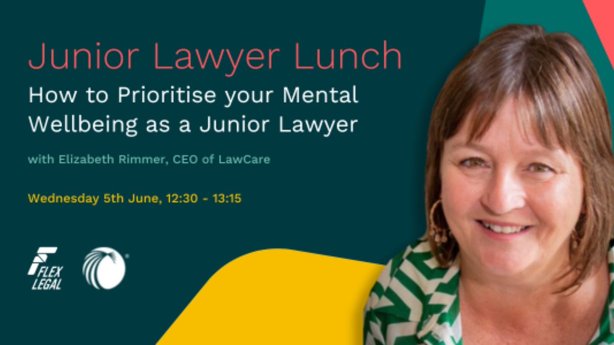 In the June edition of our Junior #lawyer Lunch series, learn more about: •Good mental health •Challenges you may face •Tips for supporting your mental health at work •Support available Book today to become a part of our community! ow.ly/qaay50RPj5V