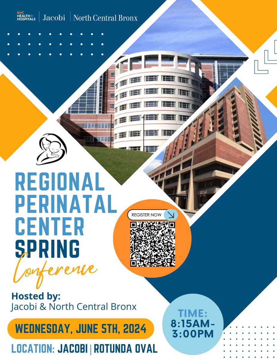 Exciting news! Our Regional Perinatal Center is gearing up for an enriching Spring Conference! Join us for a day filled with insights, networking, and cutting-edge discussions on perinatal care. Don't miss out—reserve your spot today! Scan the QR code to register.