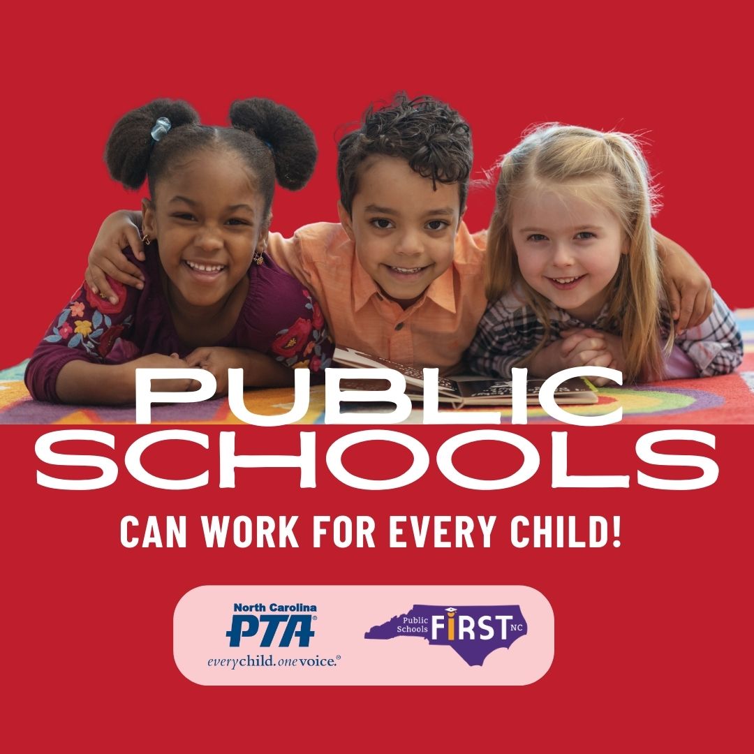 Research shows that public schools are the best way to ensure that every child receives a quality K-12 education that equips them for long-term opportunities and success. #nced #ncpublicschools #ncpta