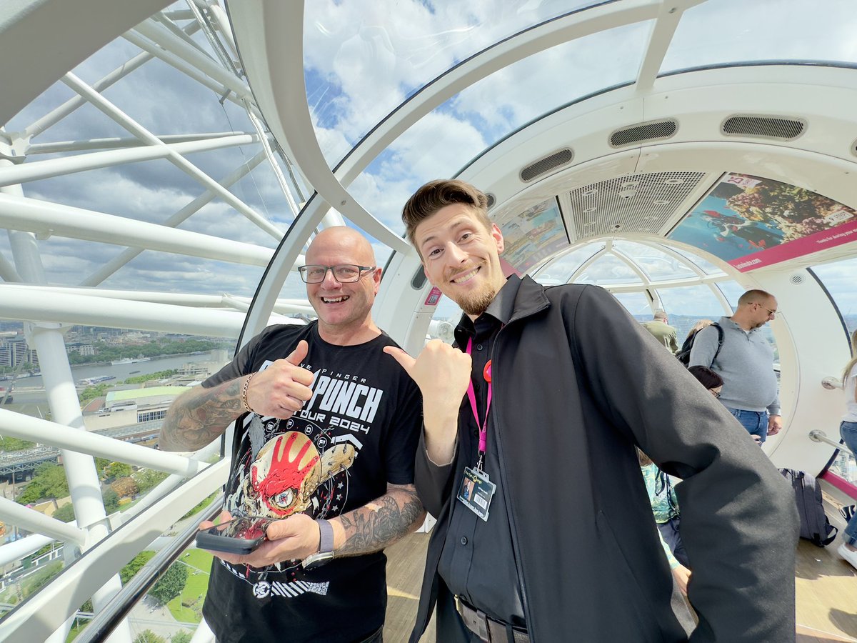 If you’re nervous about going in the London Eye don’t be.. it’s amazing, it barely moves so it’s not scary. Shout out to Will the guide who was in our pod and made our trip more fun and memorable @TheLondonEye