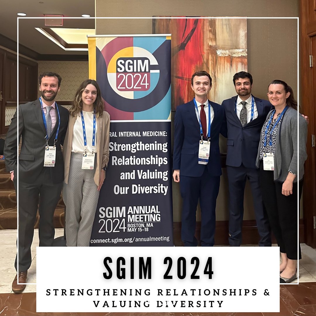 Five of our students attending the Society of General Internal Medicine Annual Meeting a couple of weeks ago! We are so proud of you all! @SocietyGIM #medstudents #meded #SGIM #InternalMedicine #CCLCM #OhioMedicalSchool #medicaleducation #students #education #healthcare #STEM