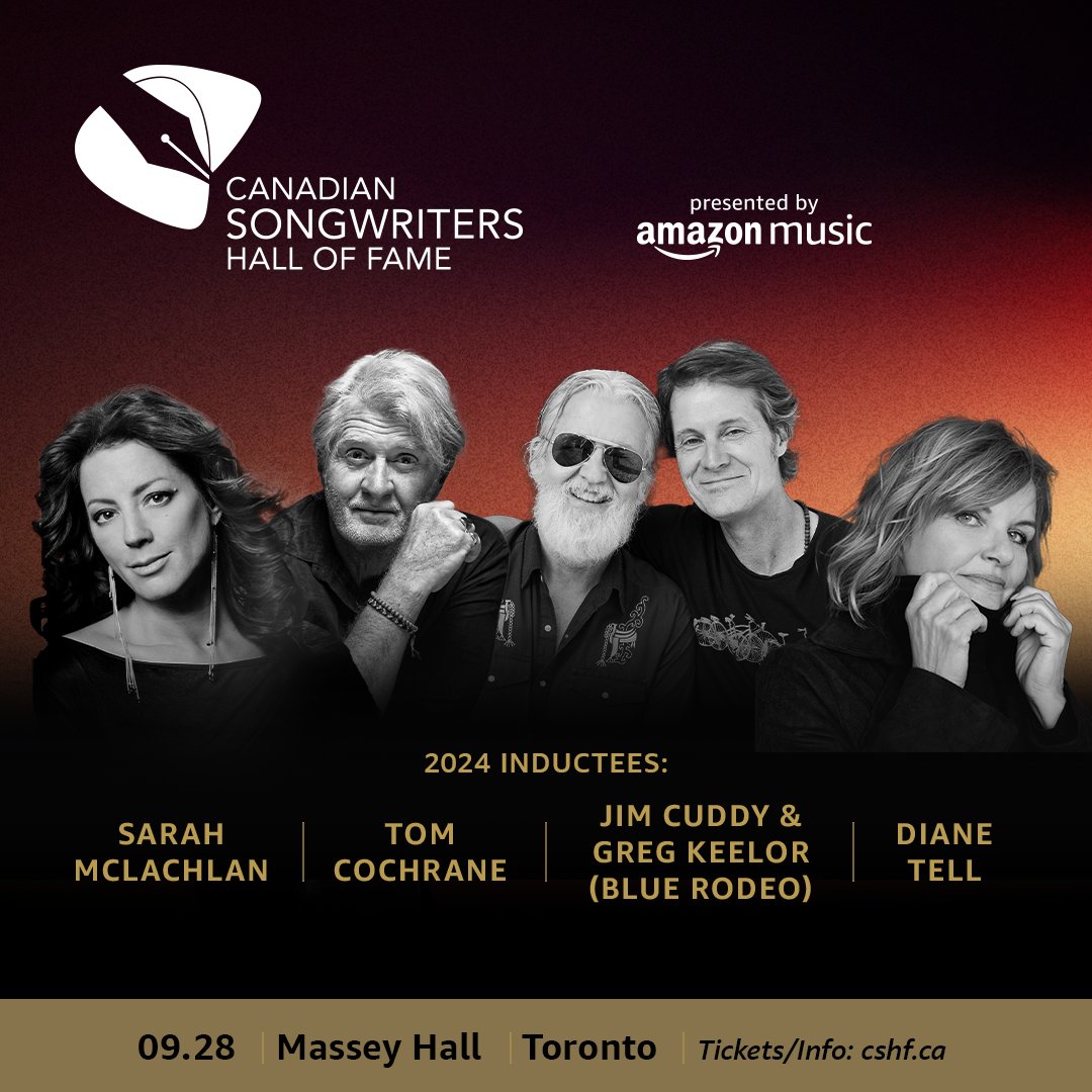 Tom Cochrane (@tomcochranemus) on Twitter photo Announcing Tom's induction into the <a href="/CSHFmusic/">Canadian Songwriters Hall of Fame</a> on Saturday, September 28, at <a href="/masseyhall/">Massey Hall</a> in Toronto.
Tickets go on sale this Friday, May 31, at 10:00 a.m. EST. Visit cshf.ca for all the details. Announcing Tom's induction into the <a href="/CSHFmusic/">Canadian Songwriters Hall of Fame</a> on Saturday, September 28, at <a href="/masseyhall/">Massey Hall</a> in Toronto.
Tickets go on sale this Friday, May 31, at 10:00 a.m. EST. Visit cshf.ca for all the details.