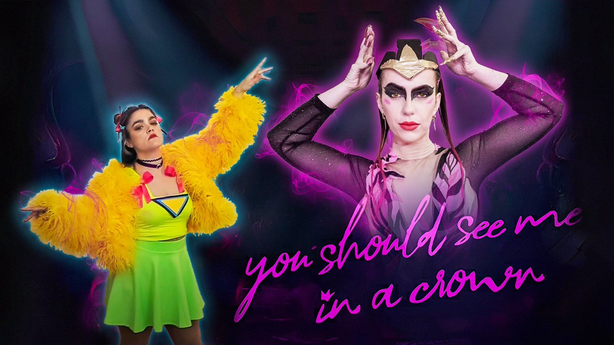 NEW YT VIDEO !! 🩷🖤🩷 
you should see me in a crown by Billie Eilish <a href="/justdancegame/">Just Dance 2026 Edition</a>  👑💅

with <a href="/arielehm/">Arielehm✨️</a>  as my Sara 💛💚 watch me turn her to the dark side hehe

youtu.be/diBB-AfAa4Q