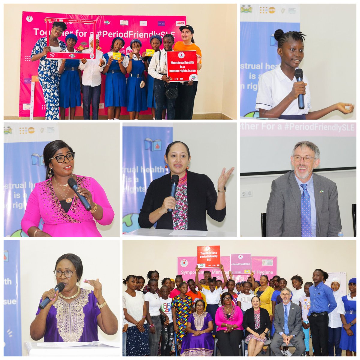 #HappeningNow: Excited to join @mogca_S_L, @MOBSSE_SL, @Irlembfreetown, UN agencies, girl-led orgs, CSOs & adolescents to mark #Menstrual Hygiene Day! 🌸 Together we are celebrating progress and charting the path to a #PeriodFriendlyWorld for all. #MHDay #PeriodFriendlySLE
