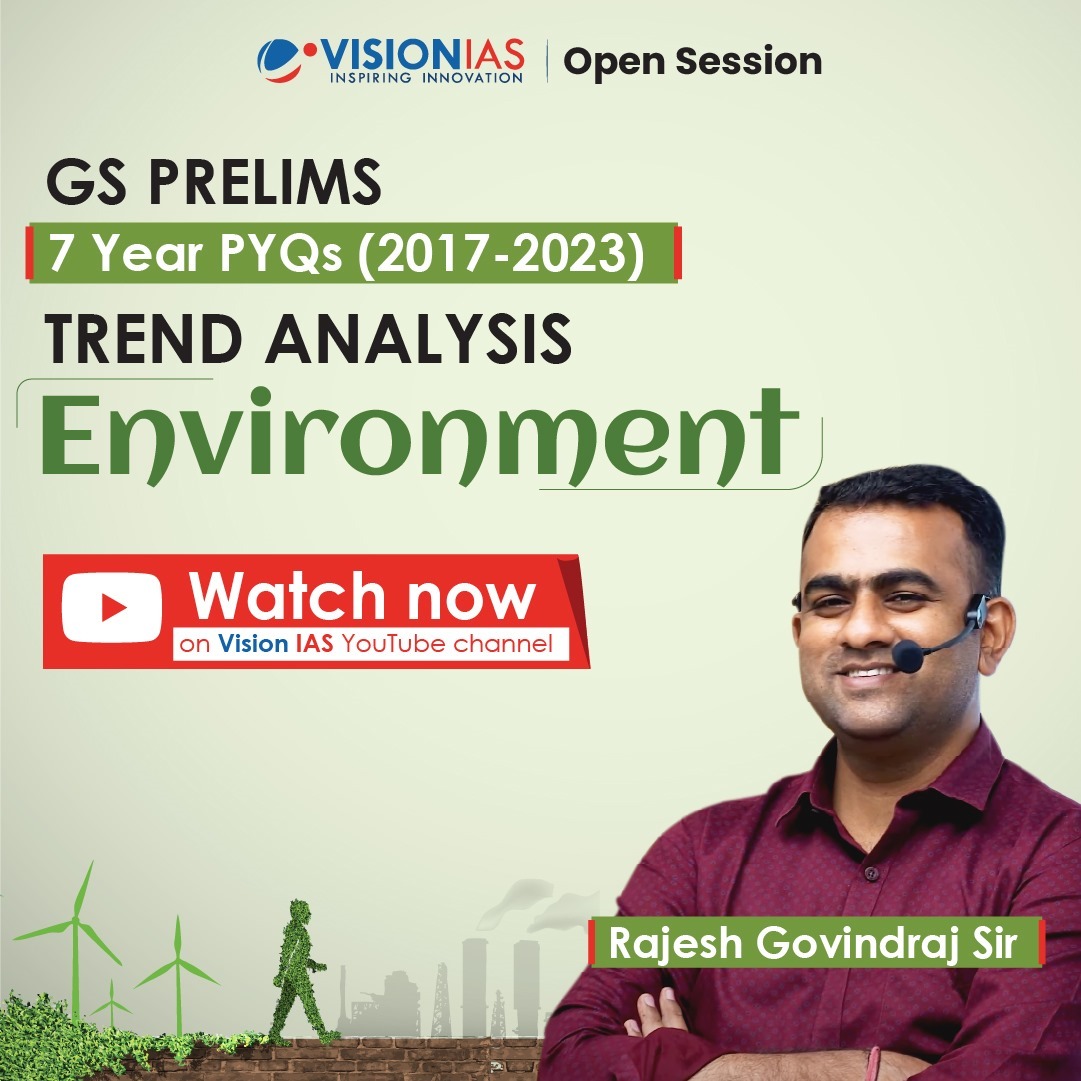 GS Prelims 7 Year PYQ (2017 - 2023) Trend Analysis | Environment

Explore the nuances of the UPSC Prelims through a thorough examination of seven years' worth of past questions (2017-2023).

Watch NOW on VISION IAS YouTube Channel and strive towards your goal!