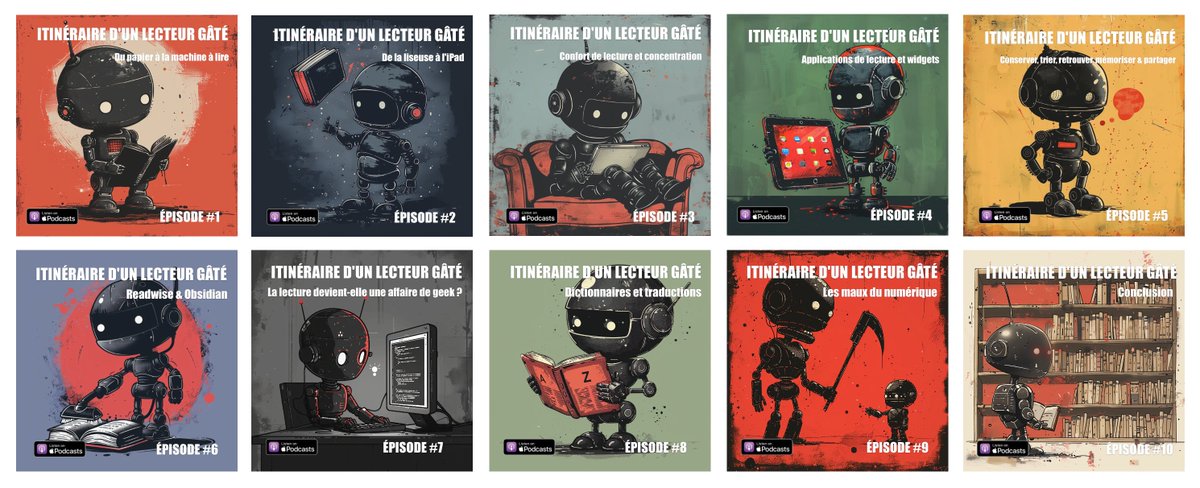 Si vous les avez manqués, les dix épisodes de la saison 1 du podcast *Itinéraire d'un lecteur gâté* sont sur le blog de Ralentir travaux. ralentirtravaux.com/le_blog/podcas…

Mais aussi sur Spotify et Apple Podcasts.

open.spotify.com/show/3L67MeyXm…

podcasts.apple.com/gb/podcast/iti…