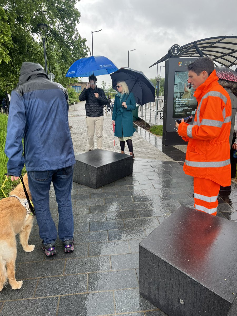 Our @SLCouncils members are certainly dedicated. Come rain (there was lots of it) or shine they’re committed to ensuing our communities are inclusive with our #StreetsForAll campaign, meeting with colleagues from @unibirmingham & @WestMids_CA discussing solutions for trip hazards