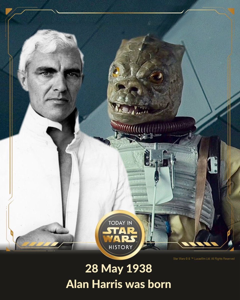 TodayinStarWars's tweet image. 28 May 1938 #TodayinStarWarsHistory "Bounty hunters! We don't need their scum." #Bossk #TheEmpireStrikesBack #AlanHarris