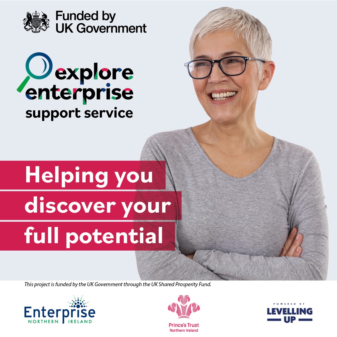 EnterpriseNI's tweet photo. NI Explore Enterprise Support Service, is delivered by Enterprise NI in partnership with Prince's Trust Northern Ireland.
Find out more or register now ➡️ https://t.co/evlK1uC5ao
This service has been funded by the UK Government through the UK Shared Prosperity Fund. https://t.co/BjFRlTDvqT