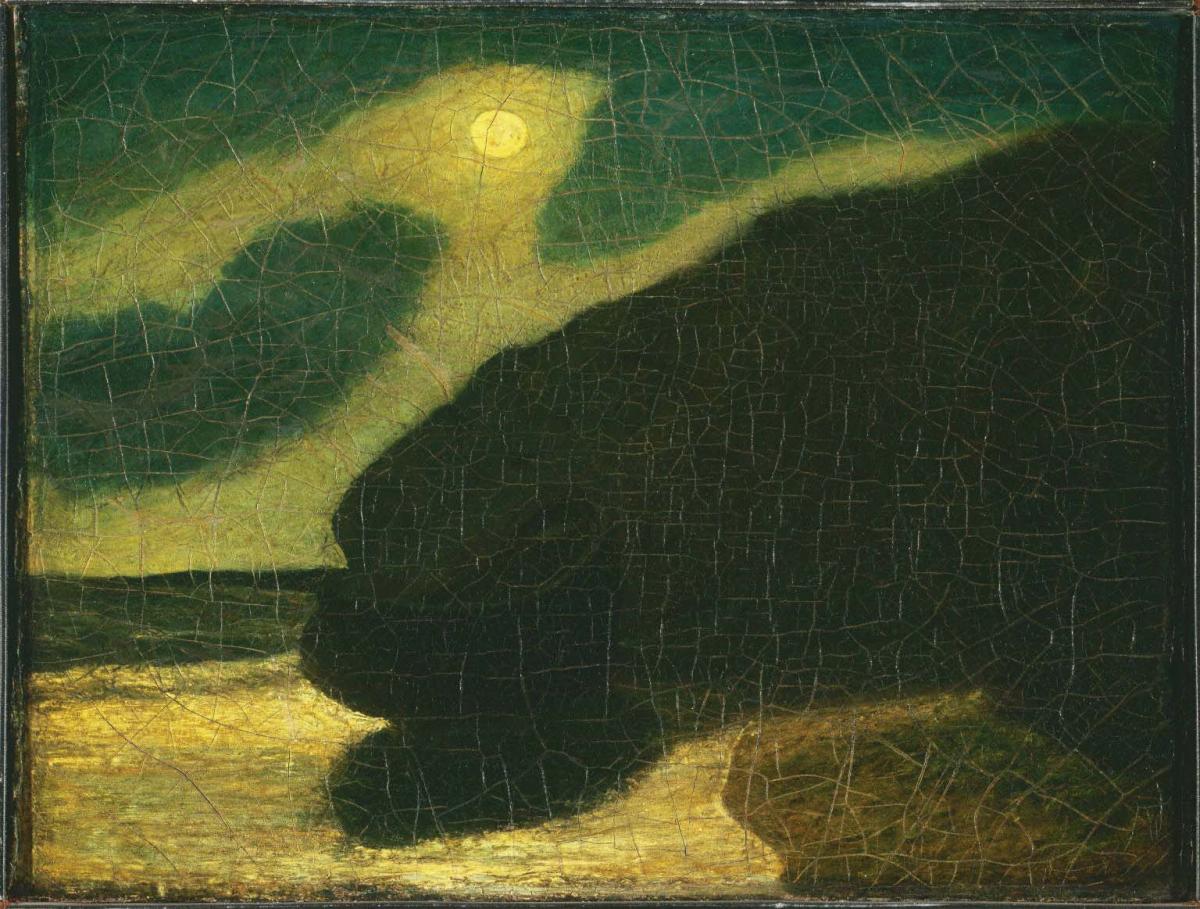 DAILY ART FIX: The Night, the Light, and the Soul - Albert Pinkham Ryder’s Enchanting Moonscapes #art remodernreview.wordpress.com/2024/05/28/dai…
